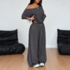 Women's Black Long Sleeve Casual Matching Set
