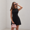 7e71f141-6bc6-4303-a92e-cfd87466d114 Yellow Sleeveless Button Front Mini Dress for Women