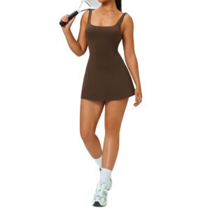 O1CN01HNFAYY1O2pmNB2b0r_!!1641541648-0-cib Brown Athletic Style Sleeveless Casual Mini Dress