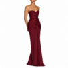 e3001b9e-0a87-4ba0-a7ee-d2e910b394ed Women's White Strapless Slim Fit Formal Maxi Dress